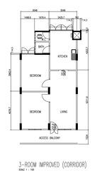 Blk 75 Bedok North Road (Bedok), HDB 3 Rooms #201150002